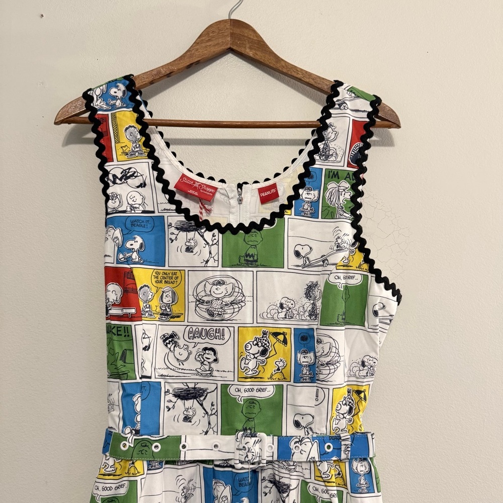 Loungefly Stitch Shoppe The Peanuts Comic Panel Olivia Tank Dress Size XL - Picture 2 of 10